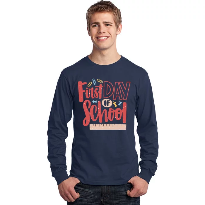 First Day Of School Cute Education Tall Long Sleeve T-Shirt