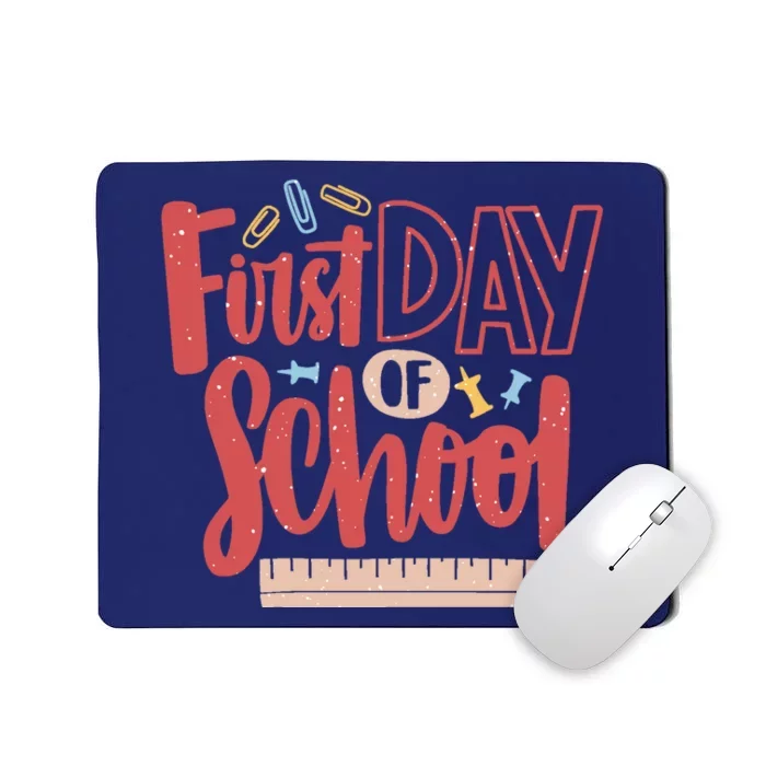 First Day Of School Cute Education Mousepad