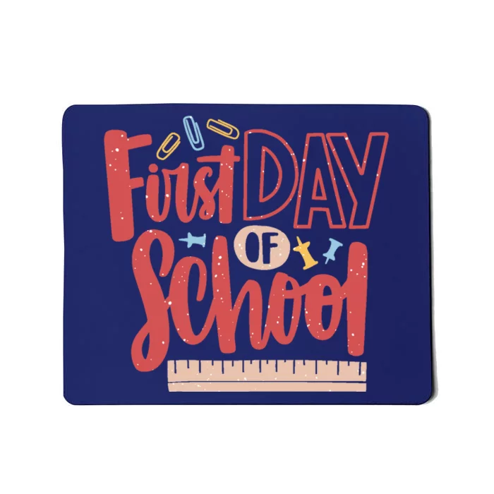 First Day Of School Cute Education Mousepad