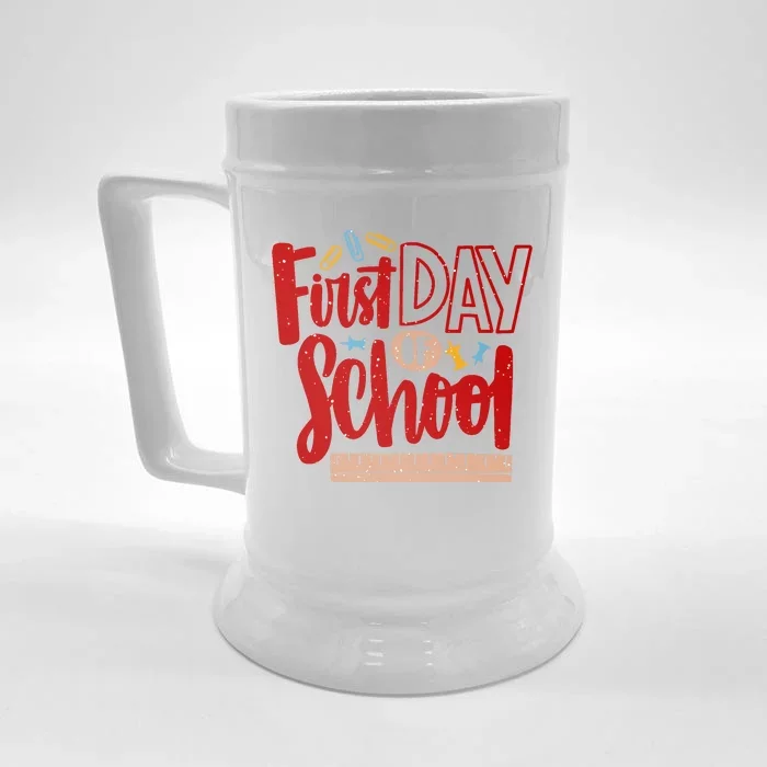 First Day Of School Cute Education Front & Back Beer Stein