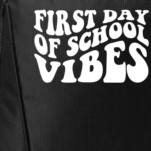 First Day Of School Vibes Retro City Backpack