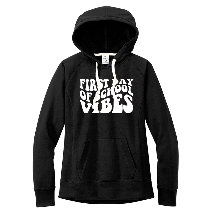 First Day Of School Vibes Retro Women's Fleece Hoodie