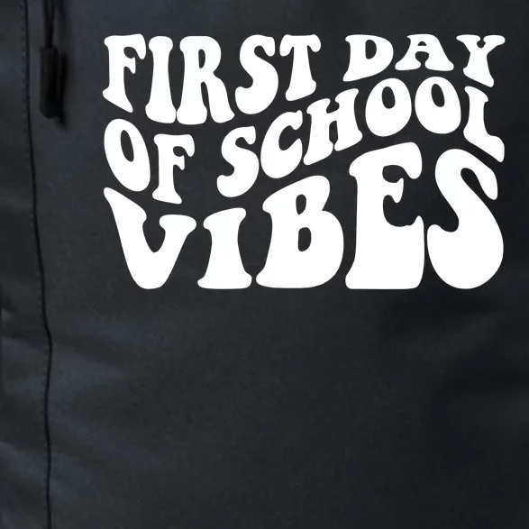 First Day Of School Vibes Retro Daily Commute Backpack