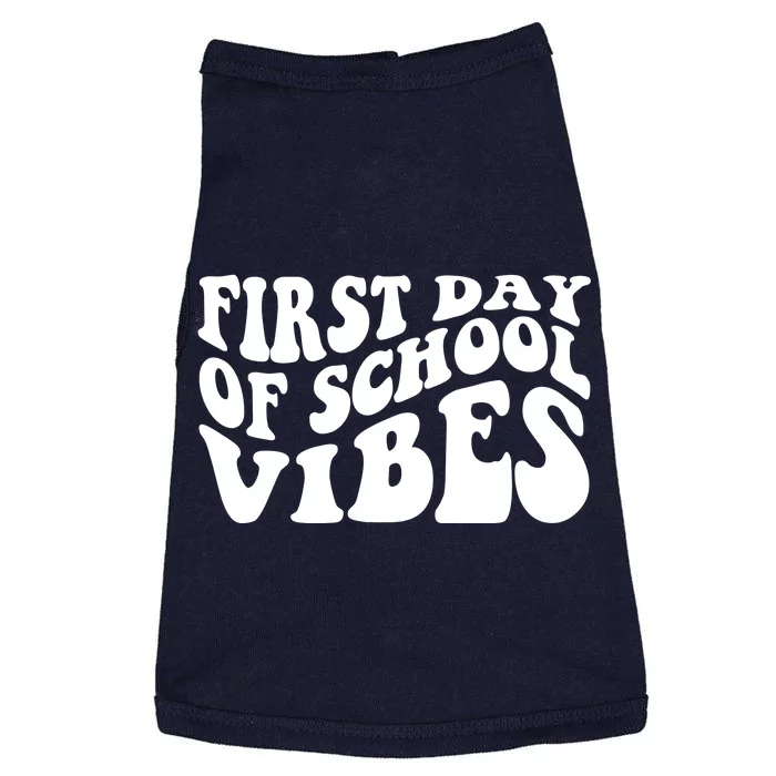 First Day Of School Vibes Retro Doggie Tank