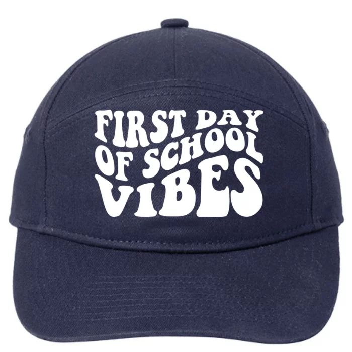 First Day Of School Vibes Retro 7-Panel Snapback Hat