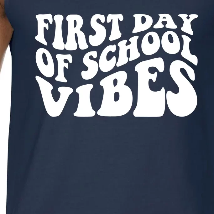 First Day Of School Vibes Retro Comfort Colors® Tank Top