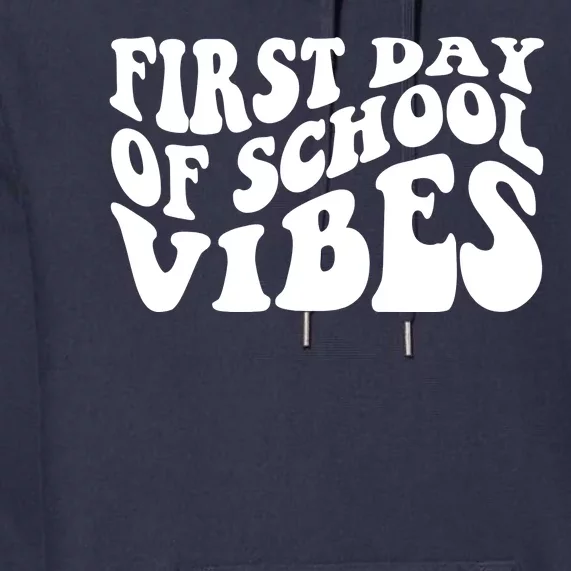 First Day Of School Vibes Retro Premium Hoodie