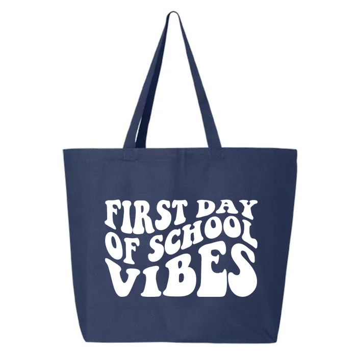 First Day Of School Vibes Retro 25L Jumbo Tote