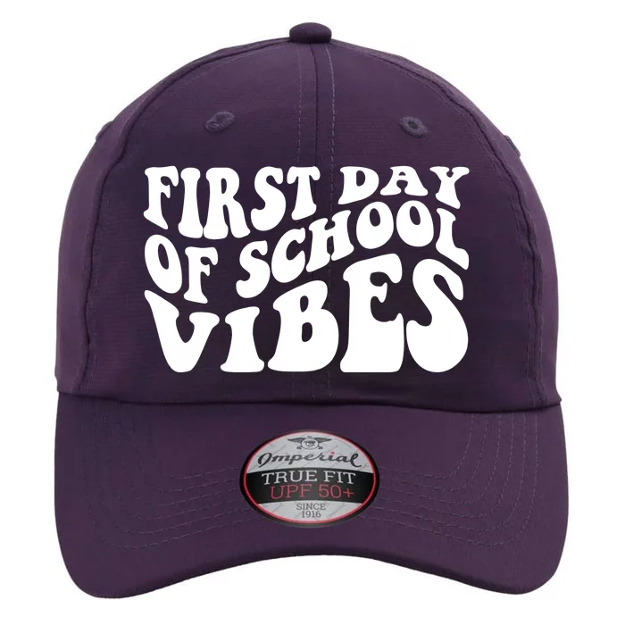 First Day Of School Vibes Retro The Original Performance Cap