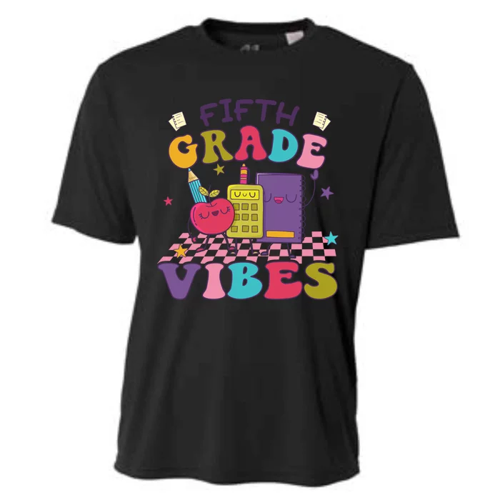 First Day Of School Fifth Grade Vibes Back To School Cool Gift Cooling Performance Crew T-Shirt