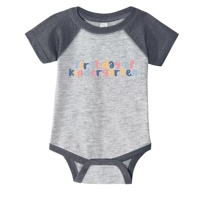 First Day Of Kindergarten Colorful Cute Infant Baby Jersey Bodysuit