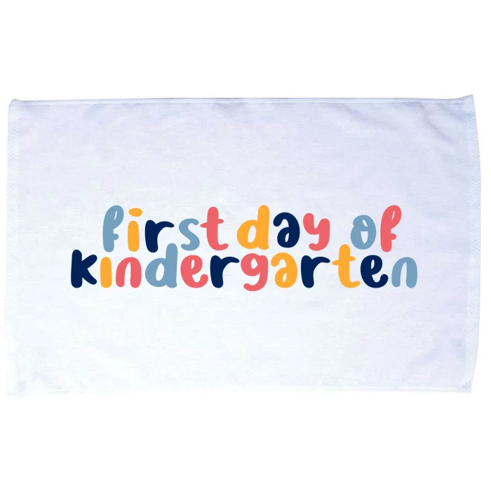 First Day Of Kindergarten Colorful Cute Microfiber Hand Towel