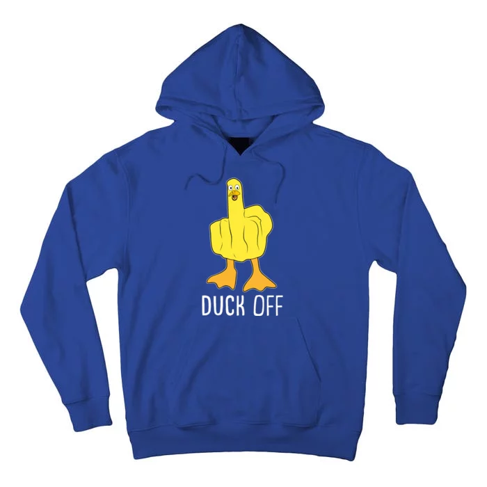 Funny Duck Off Middle Finger Tall Hoodie