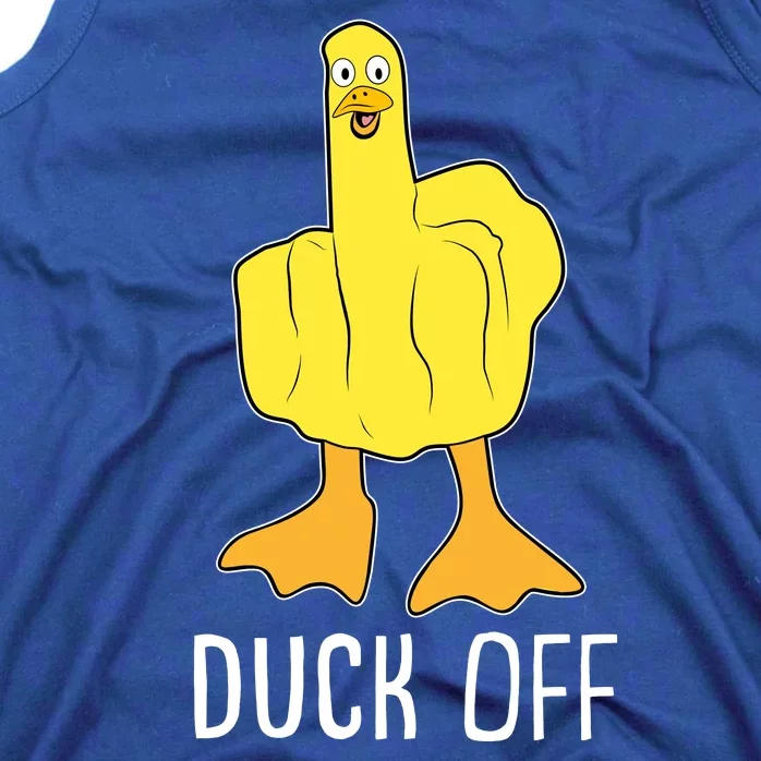 Funny Duck Off Middle Finger Tank Top