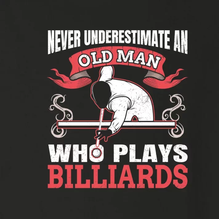 Father's Day Old Man Who Plays Billiards Pool Player Gift For Dad Toddler Long Sleeve Shirt