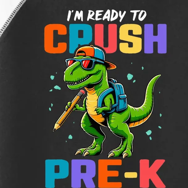 First Day Of Prek Dinosaur Toddler Fine Jersey T-Shirt