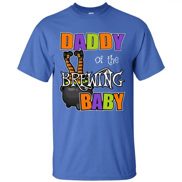 Funny Daddy Of Brewing Baby Halloween Theme Baby Shower Spooky Tall T-Shirt