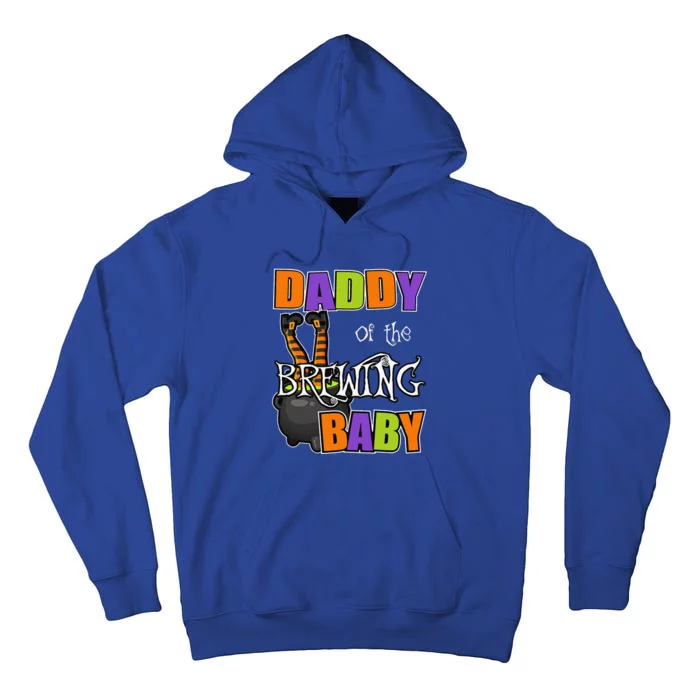 Funny Daddy Of Brewing Baby Halloween Theme Baby Shower Spooky Tall Hoodie