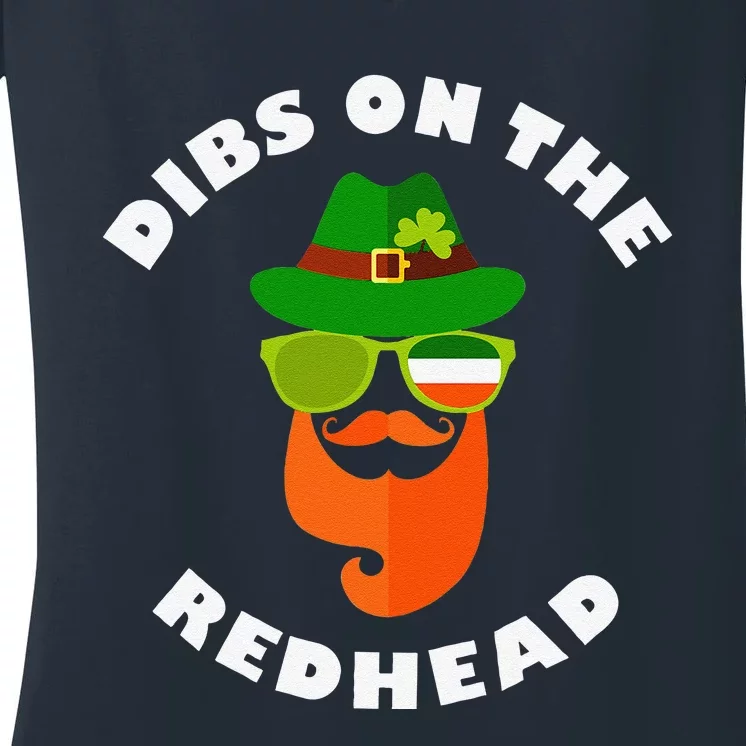 Funny Dibs Onhe Redhead St Patrick's Day Best Gift For Women's V-Neck T-Shirt