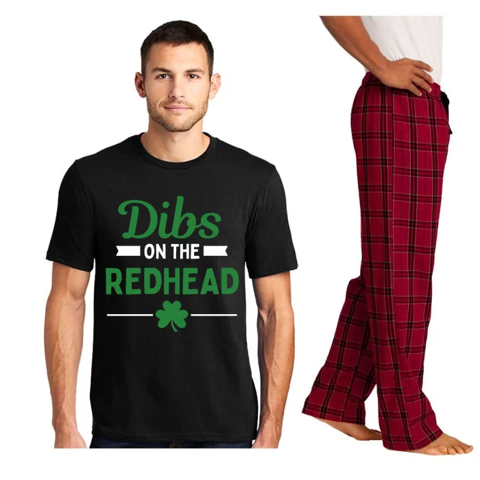 Funny Dibs On The Redhead For St Patricks Day Party Pajama Set