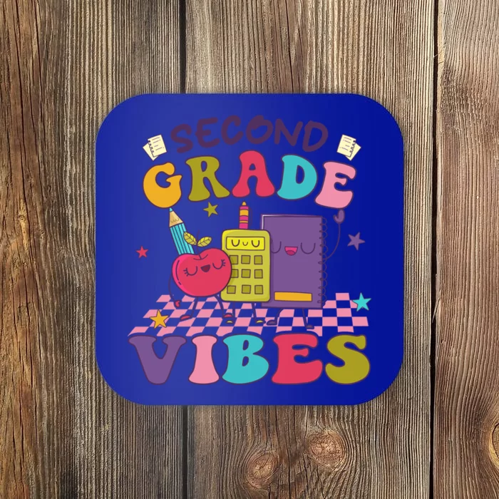 First Day Of School Second Grade Vibes Back To School Gift Coaster