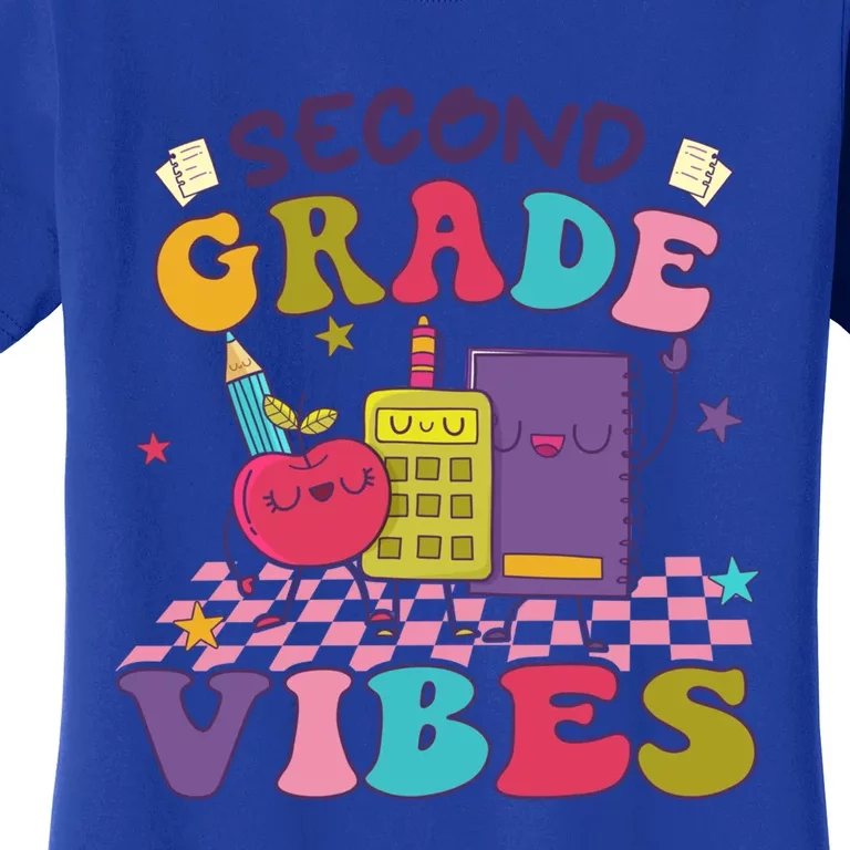 First Day Of School Second Grade Vibes Back To School Gift Women's T-Shirt