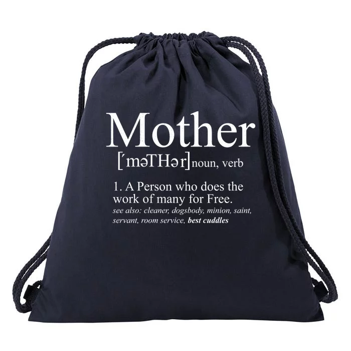 Funny Definition Of Mother Celebrate Mothers Day Drawstring Bag