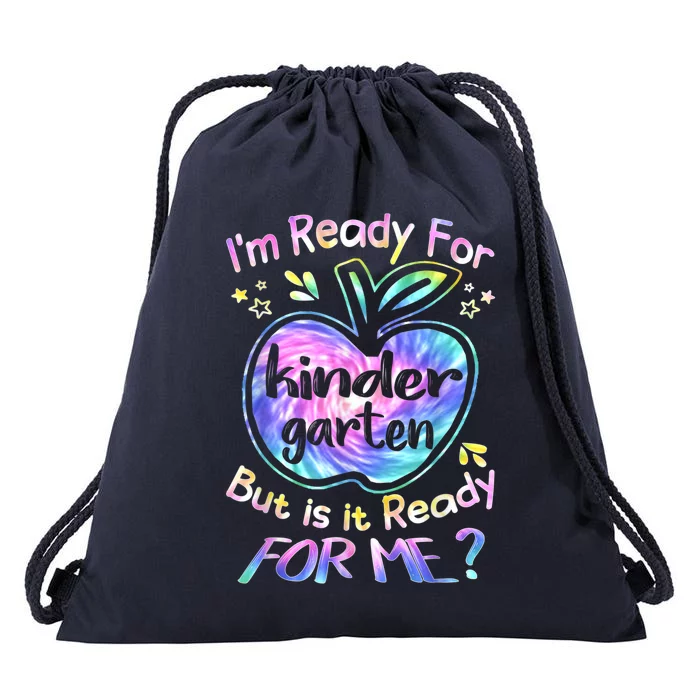 First Day Of Kindergarten Tie Dye Back To School Boy Kids Drawstring Bag