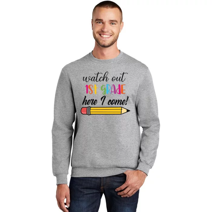 First Day Of Kindergarten Teacher Gift Back To School Tall Sweatshirt