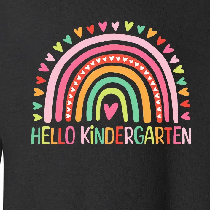 First Day Of Kindergarten Teacher Hello Kindergarten Toddler Sweatshirt