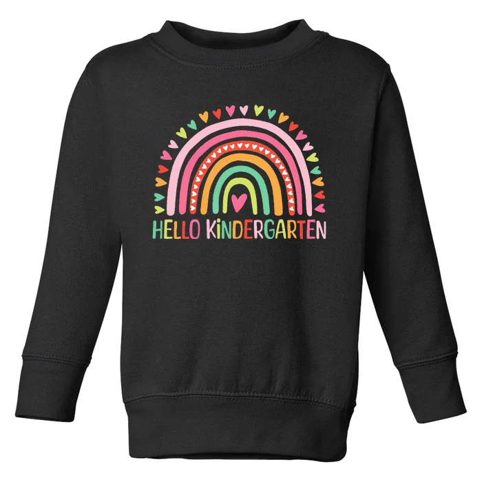 First Day Of Kindergarten Teacher Hello Kindergarten Toddler Sweatshirt