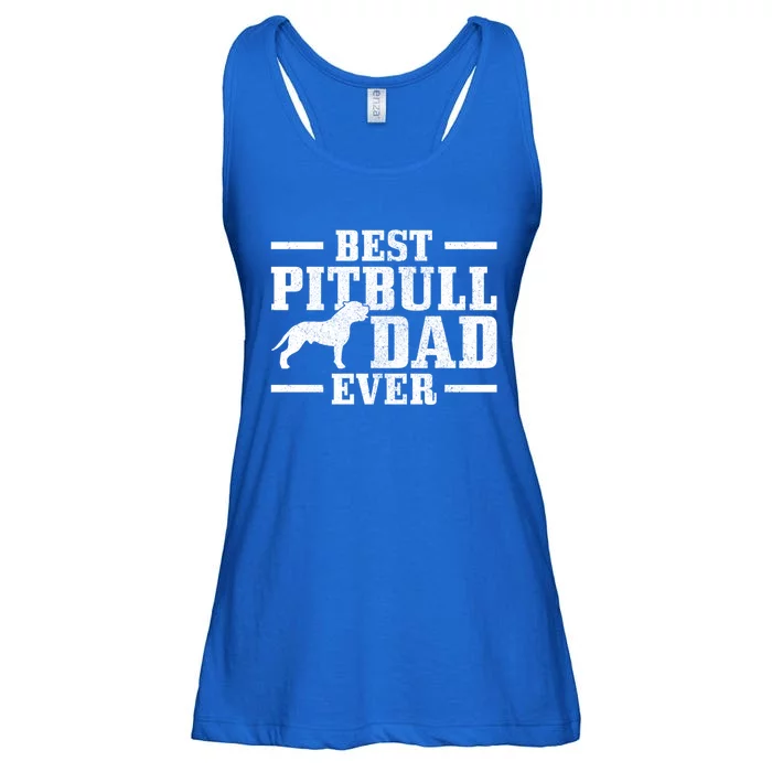 Funny Dog Owner Vintage Pitbull Gift Ladies Essential Flowy Tank