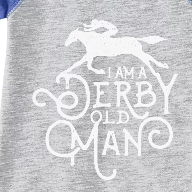 Funny Derby Old Man Kentucky Horse Racing Infant Baby Jersey Bodysuit