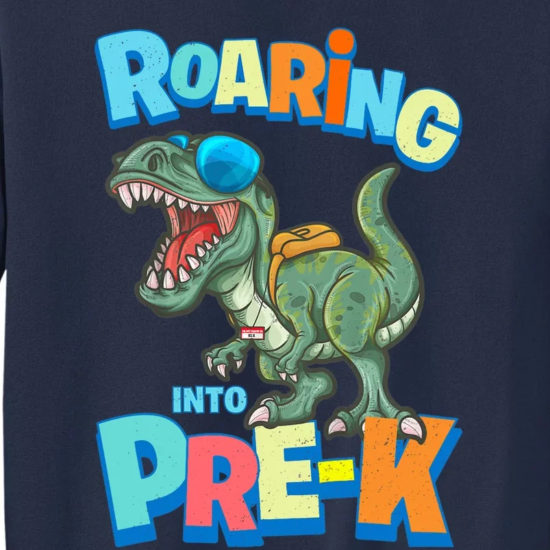 First Day of PRE-K Dinosaur Back to School T Rex Preschool Sweatshirt