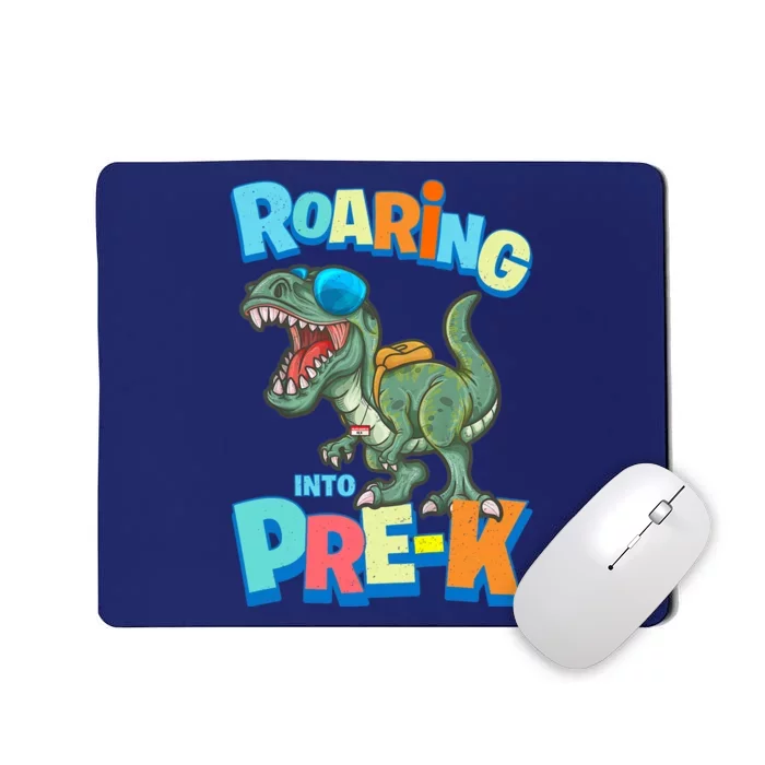 First Day of PRE-K Dinosaur Back to School T Rex Preschool Mousepad