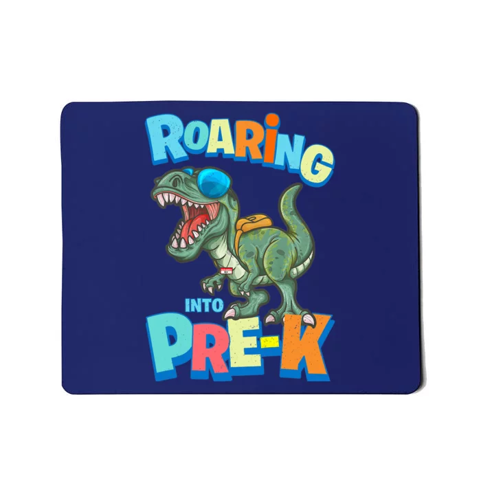 First Day of PRE-K Dinosaur Back to School T Rex Preschool Mousepad