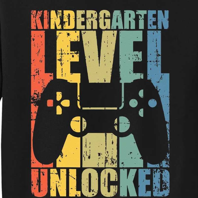 First Day of Kindergarten Level Unlocked Back To School Tall Sweatshirt