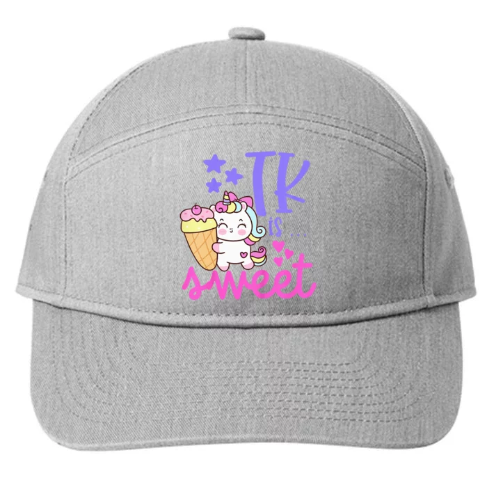 First Day of TK Unicorn Transitional Kindergarten 7-Panel Snapback Hat