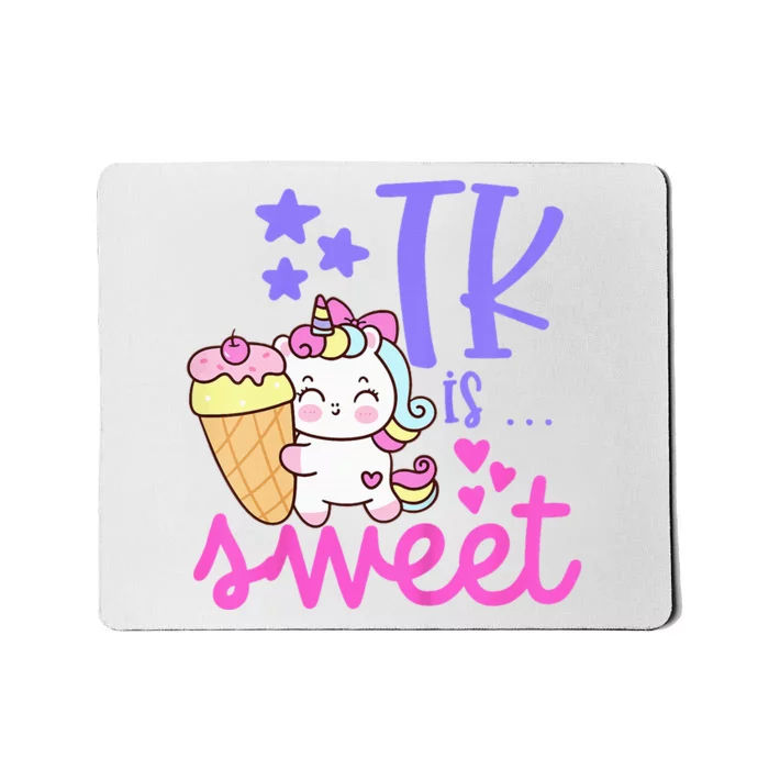 First Day of TK Unicorn Transitional Kindergarten Mousepad