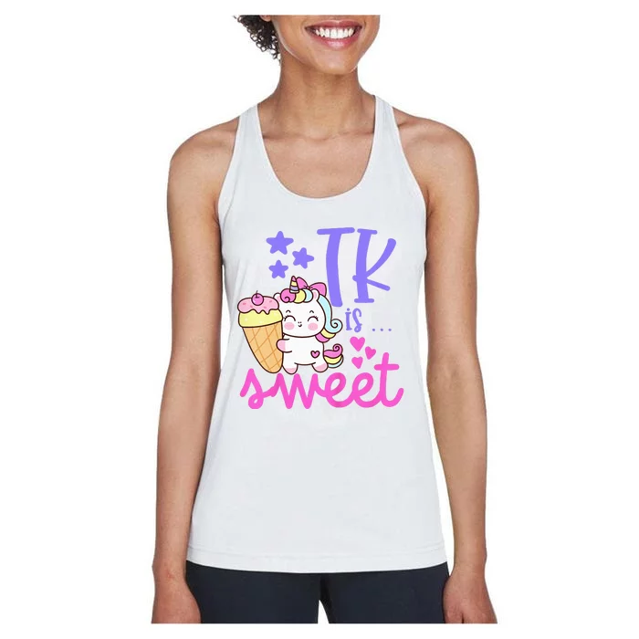 First Day of TK Unicorn Transitional Kindergarten Women's Racerback Tank