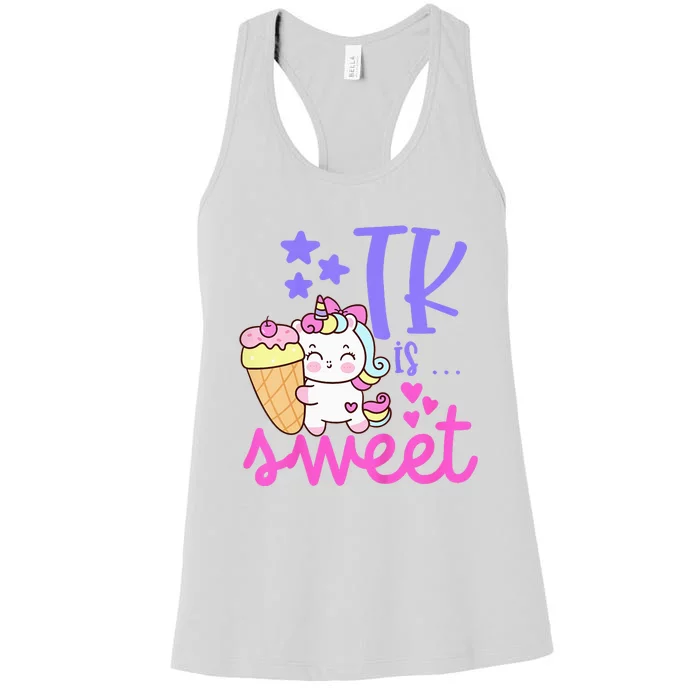 First Day of TK Unicorn Transitional Kindergarten Women's Racerback Tank