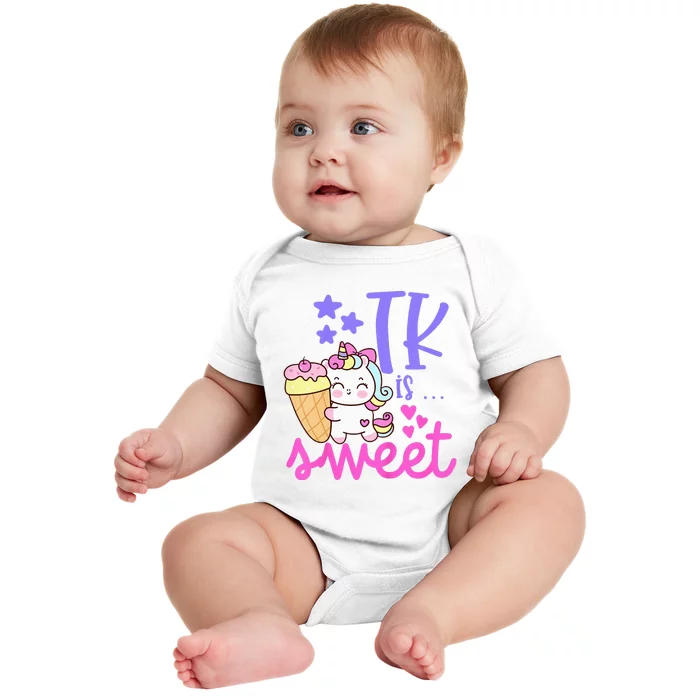 First Day of TK Unicorn Transitional Kindergarten Baby Bodysuit