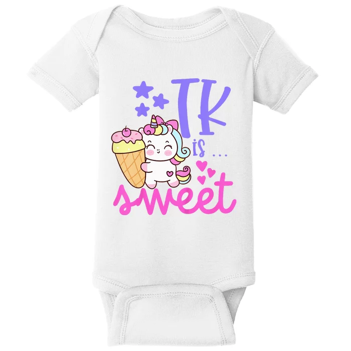 First Day of TK Unicorn Transitional Kindergarten Baby Bodysuit