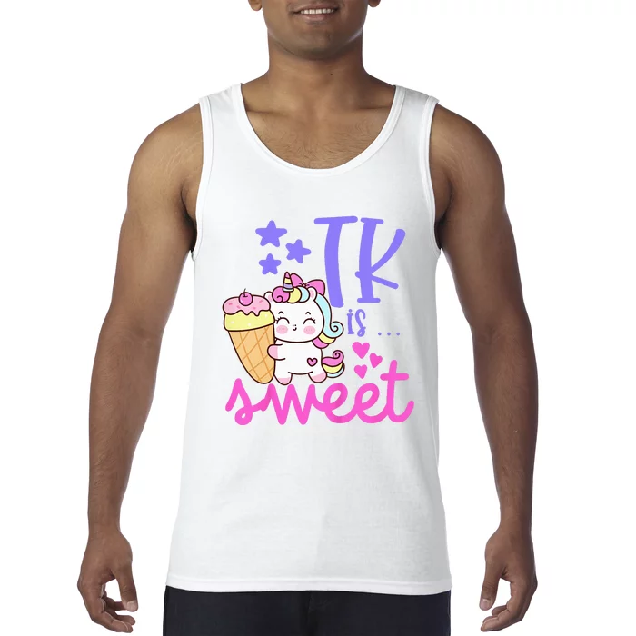 First Day of TK Unicorn Transitional Kindergarten Tank Top