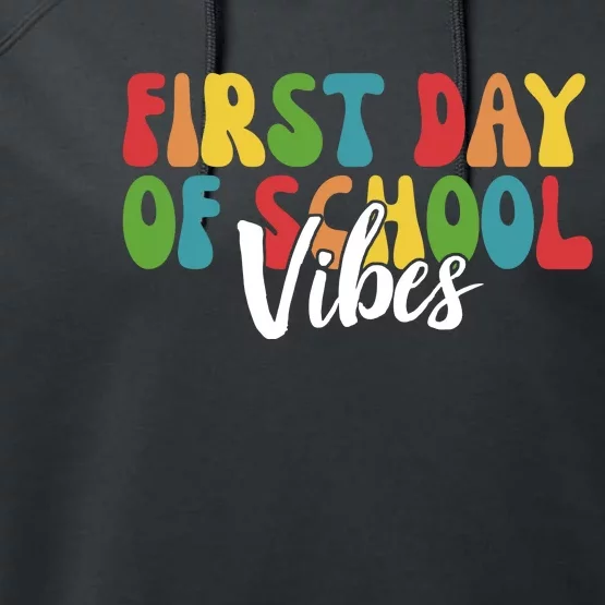 First Day Of School Vibes Performance Fleece Hoodie