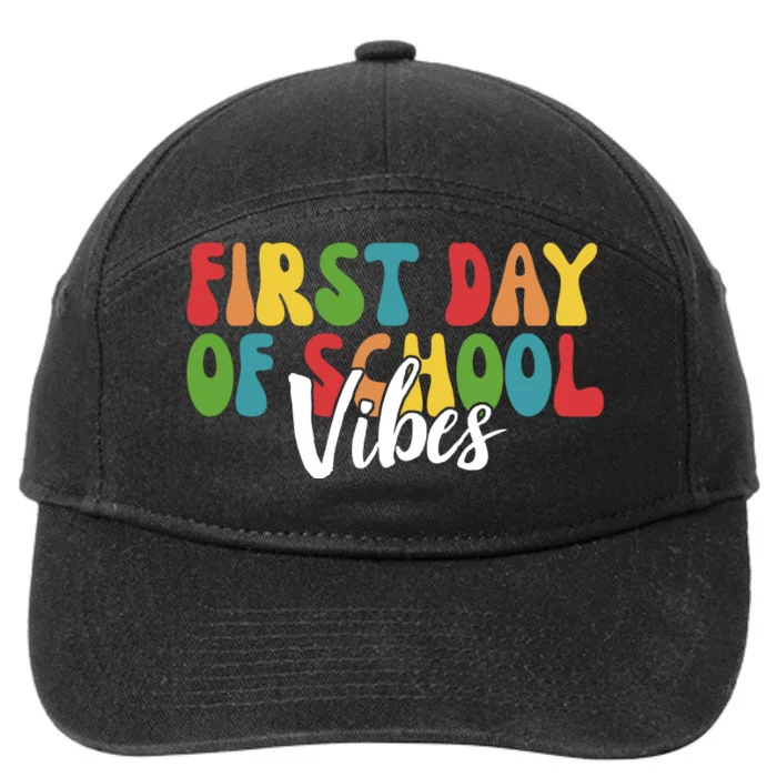 First Day Of School Vibes 7-Panel Snapback Hat