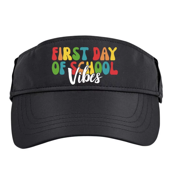 First Day Of School Vibes Adult Drive Performance Visor