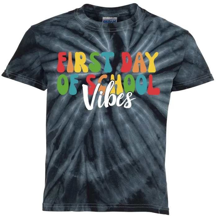 First Day Of School Vibes Kids Tie-Dye T-Shirt