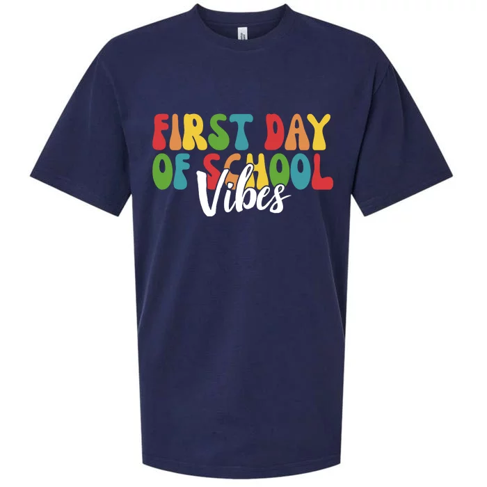 First Day Of School Vibes Sueded Cloud Jersey T-Shirt