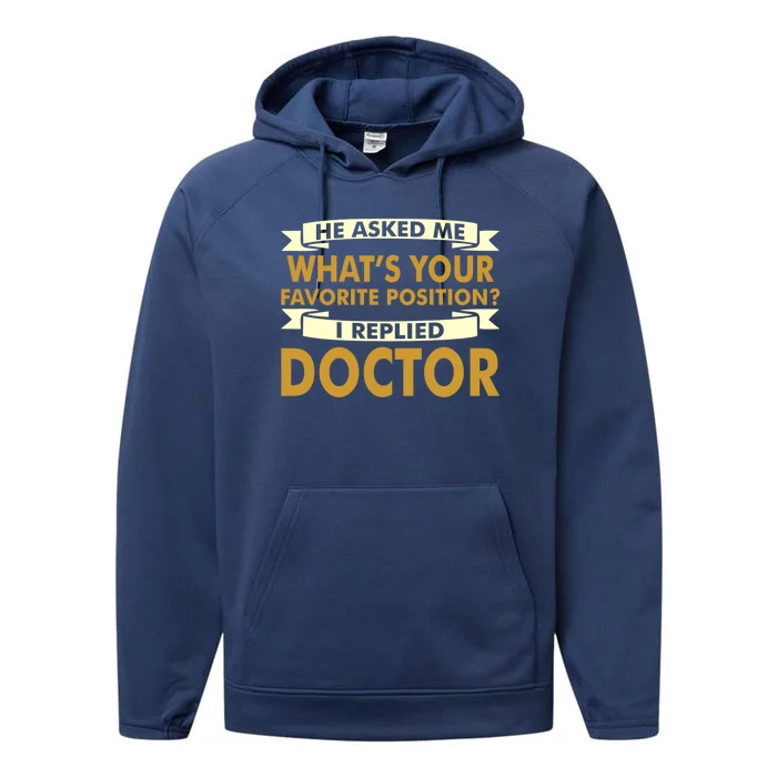 Favorite Doctor Of Nursing Practice Professions Funny Gift Meaningful Gift Performance Fleece Hoodie